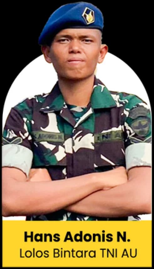 Alumni Lolos Bintara TNI AU Hans Adonis N.