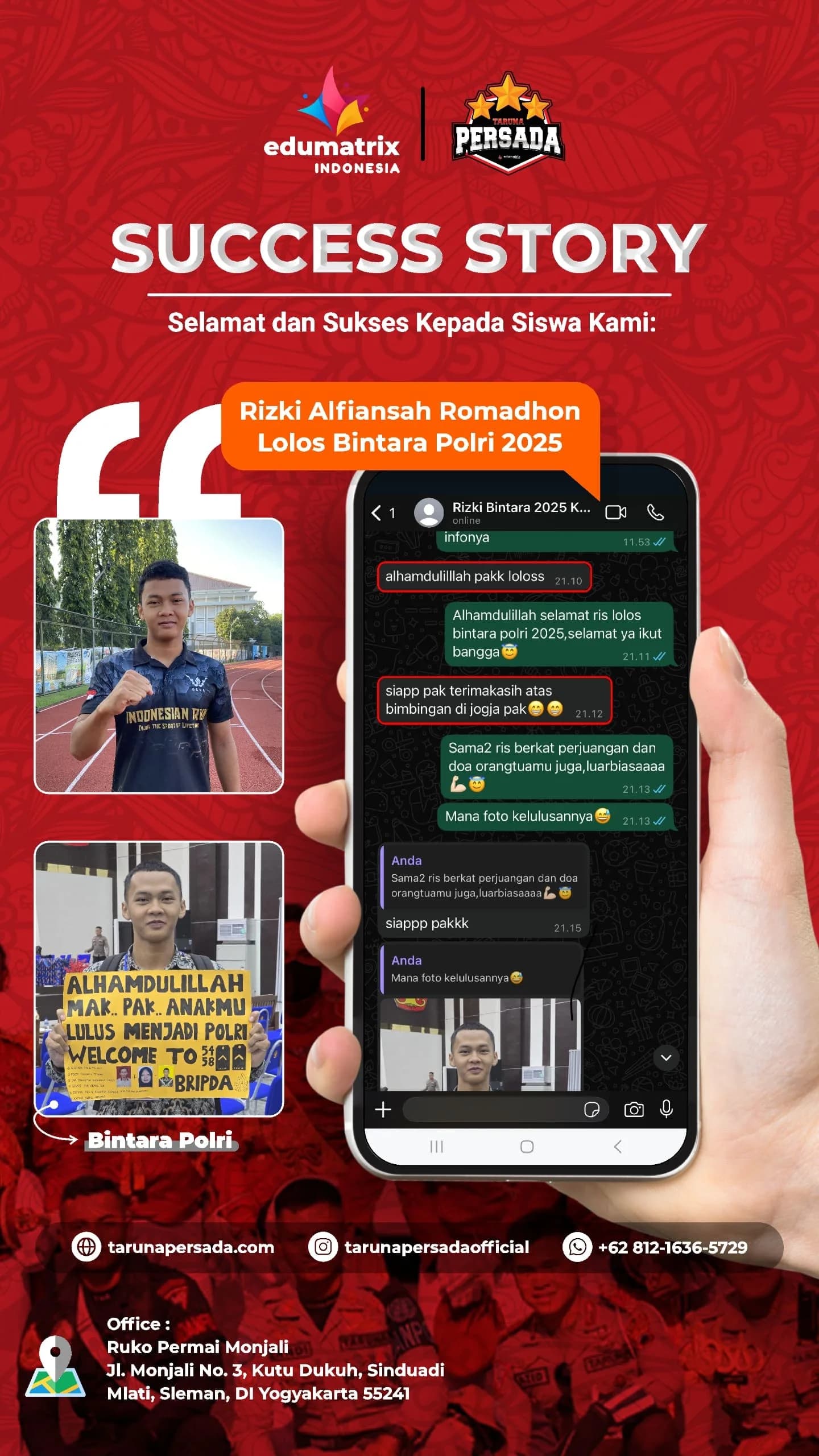 Lolos Bintara Polri 2025 Rizki Alfiansah Romadhon