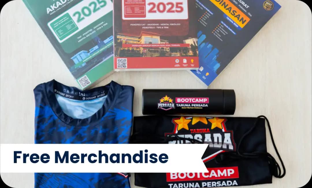 Free Merchandise Bimbel Masuk TNI POLRI AKPOL, SIPSS, Bintara & Sekolah Kedinasan Free Merchandise Bimbel Masuk TNI POLRI AKPOL, SIPSS, Bintara & Sekolah Kedinasan